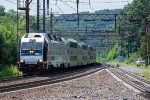 NJT 4517 leads an inbound into Denville 